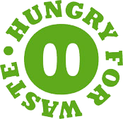Ecohog's green hungry for waste logo